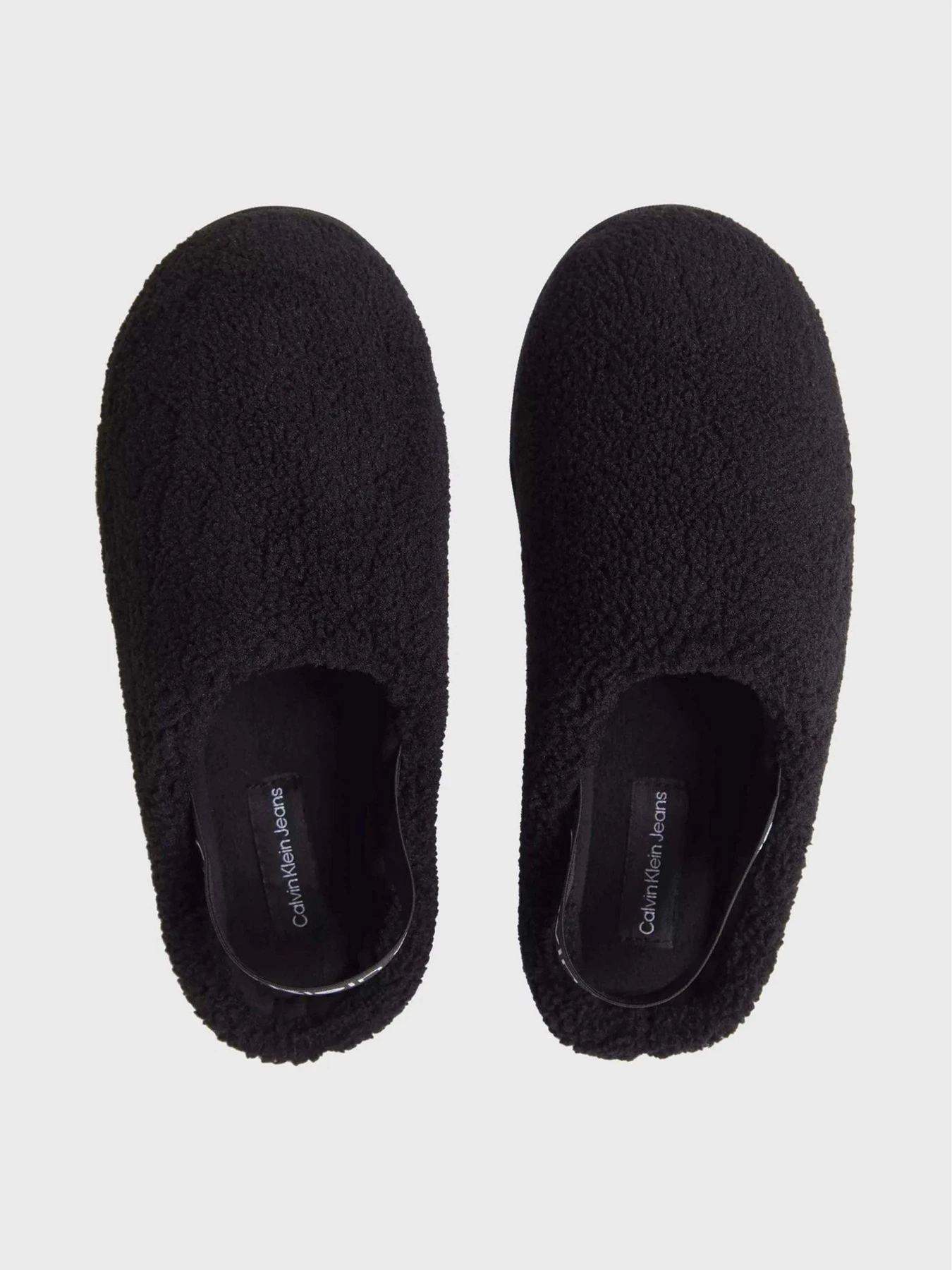 Тапки Calvin Klein Faux Shearling Slippers модель YW0YW01157-BEH Тапки Calvin Klein Faux Shearling Slippers модель YW0YW01157-BEH Фото