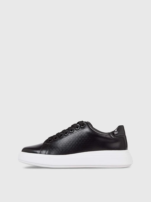 Шкіряні Жіночі Кеди низькі Calvin Klein Sneaker Raised Cupsole Lace Up фото 2