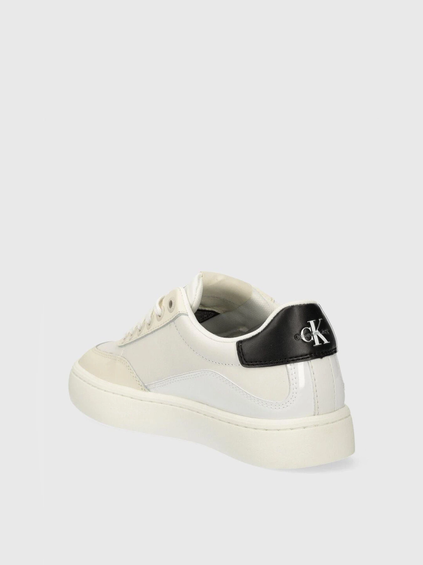 Кроссовки Calvin Klein Classic Cupsole Low Lace Lth Ml модель YW0YW01296-01W Кроссовки Calvin Klein Classic Cupsole Low Lace Lth Ml модель YW0YW01296-01W Фото
