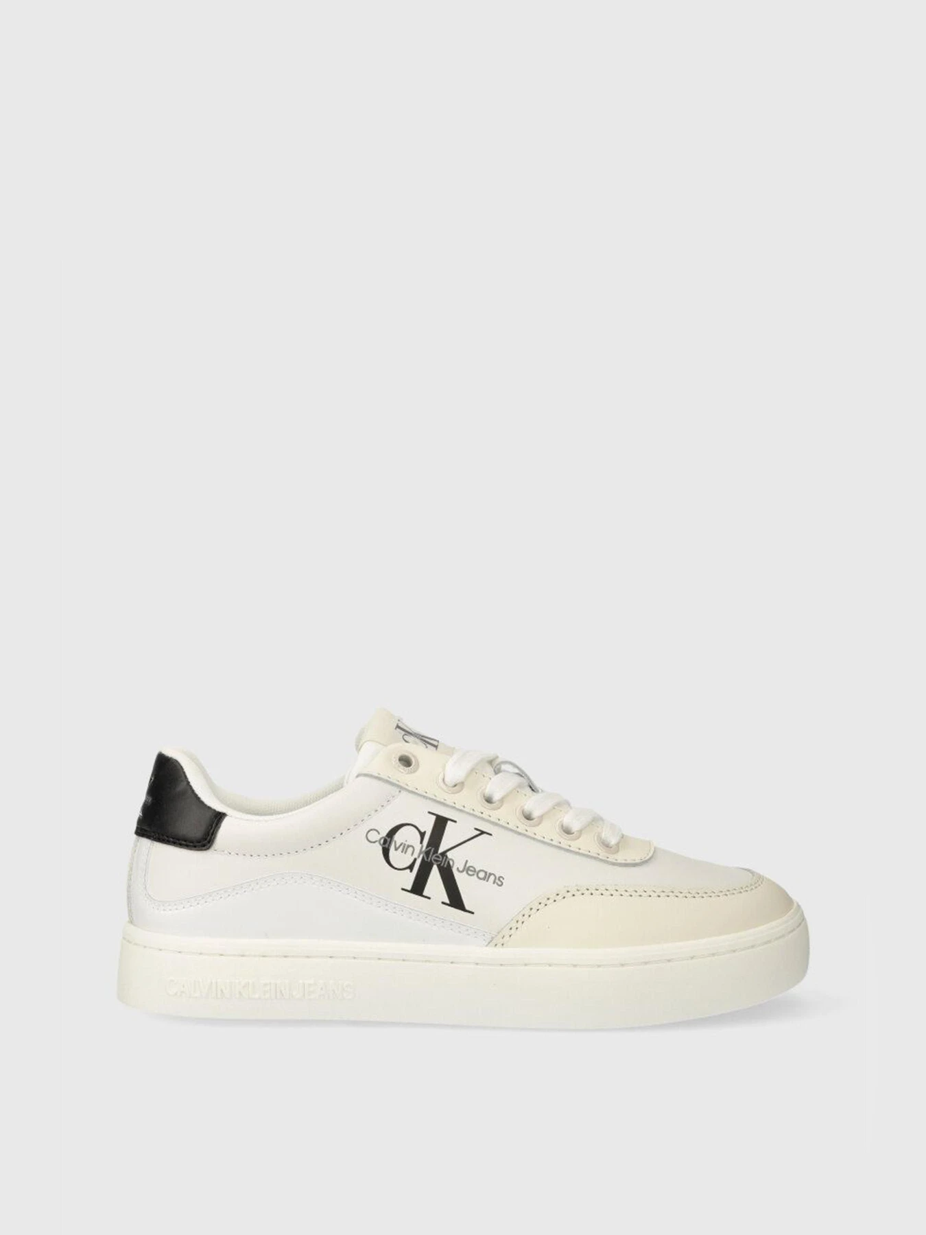 Кроссовки Calvin Klein Classic Cupsole Low Lace Lth Ml модель YW0YW01296-01W Кроссовки Calvin Klein Classic Cupsole Low Lace Lth Ml модель YW0YW01296-01W Фото