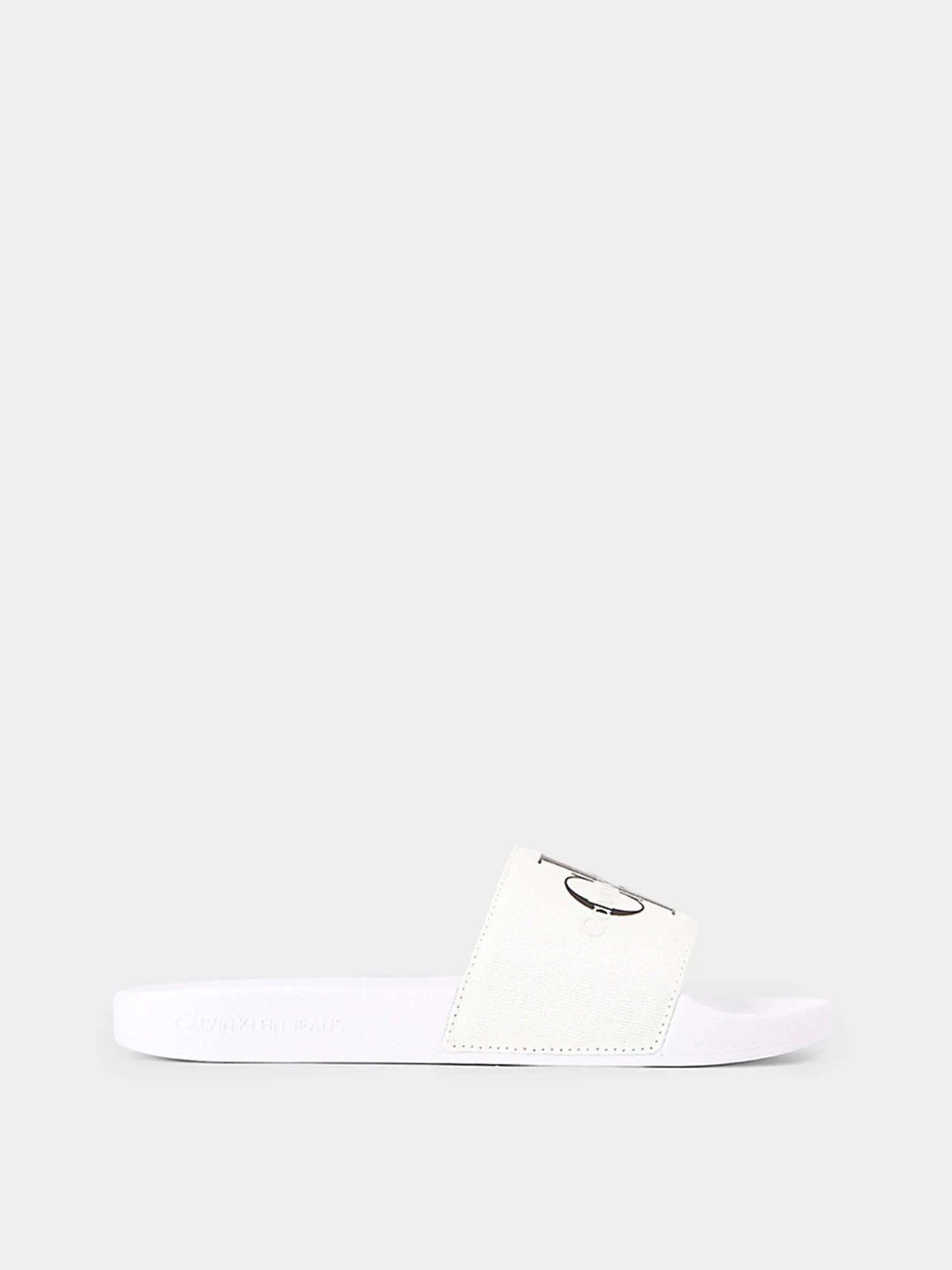 Шлёпанцы Calvin Klein Slide Monogram Co модель YW0YW00103-01W Фото