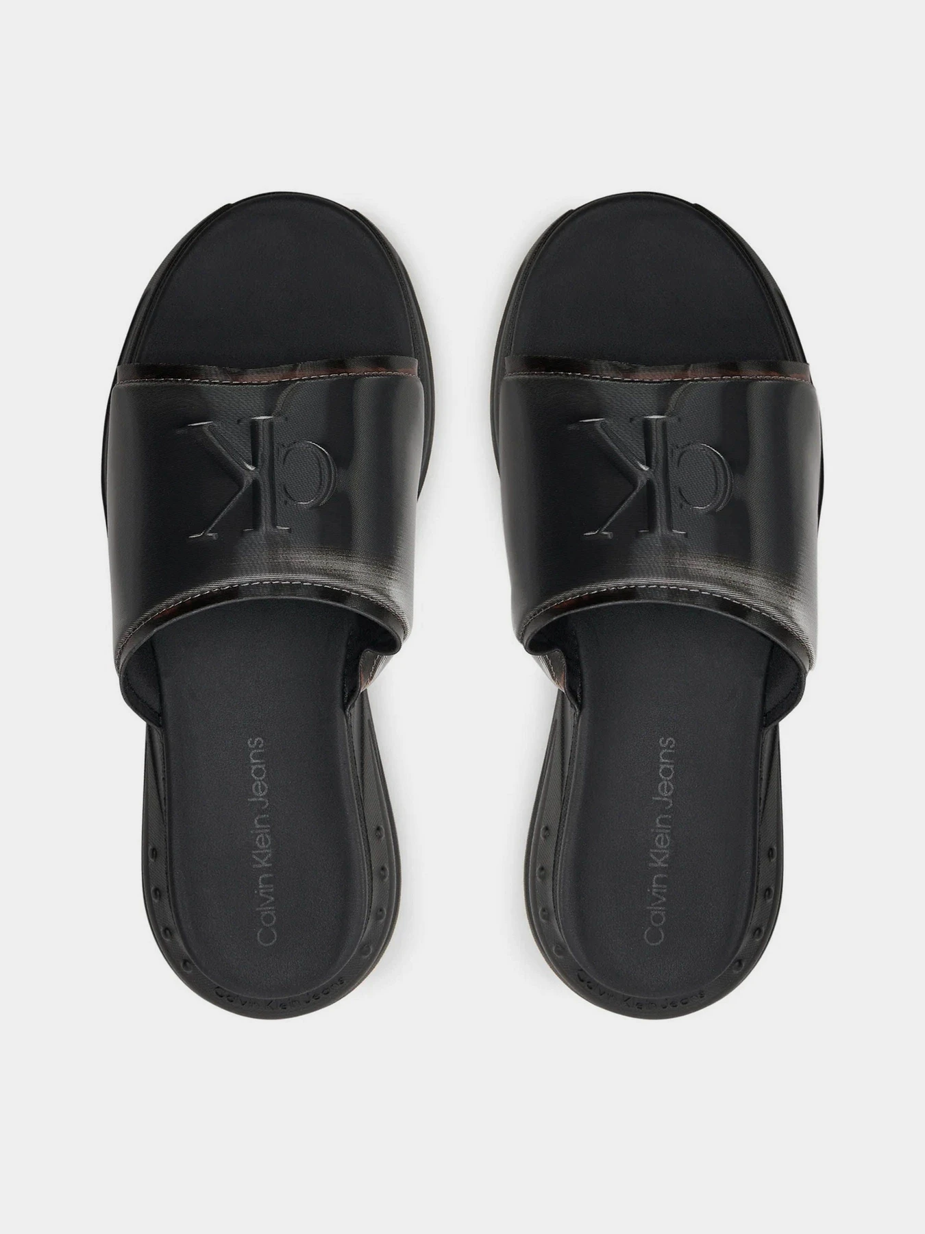 Шльопанці Calvin Klein Chunky Comf Slide Mg Mr Met модель YW0YW01512-0GN Фото