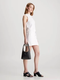 Шлёпанцы Calvin Klein Leather Heeled Sandals модель YW0YW01341-0GT Фото