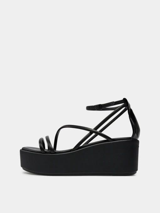 Шкіряні Жіночі Босоніжки Calvin Klein Wedge Sandal 30 Lth фото 2