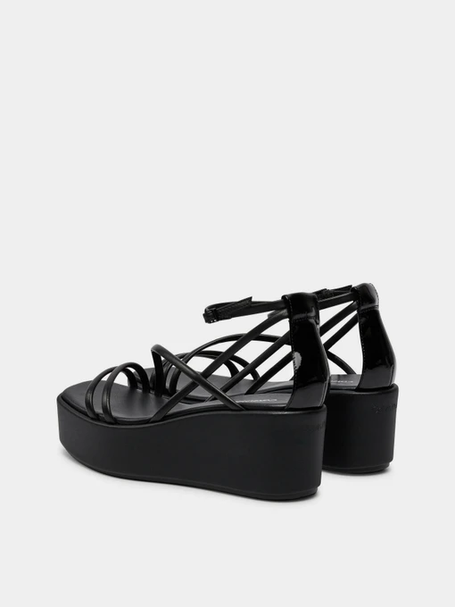 Шкіряні Жіночі Босоніжки Calvin Klein Wedge Sandal 30 Lth фото 3