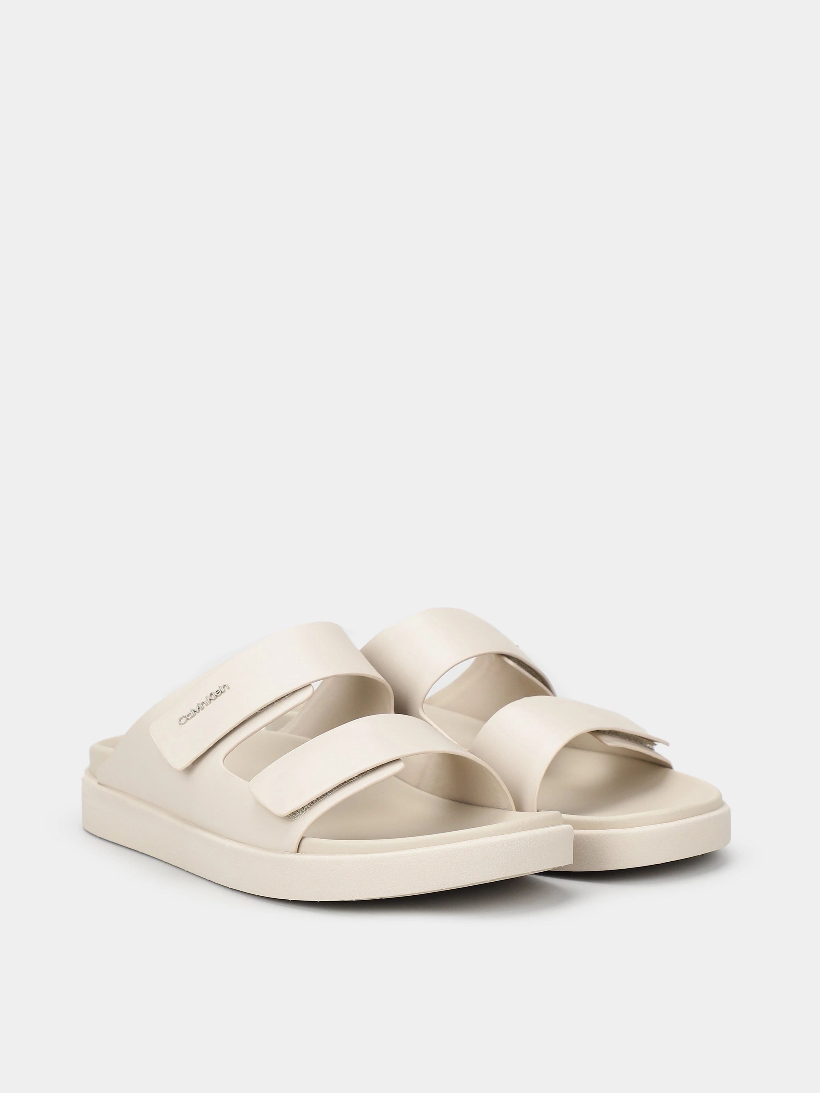 Шкіряні Жіночі Шльопанці Calvin Klein Flat Adj Slide Calvin Mtl Lth фото 3