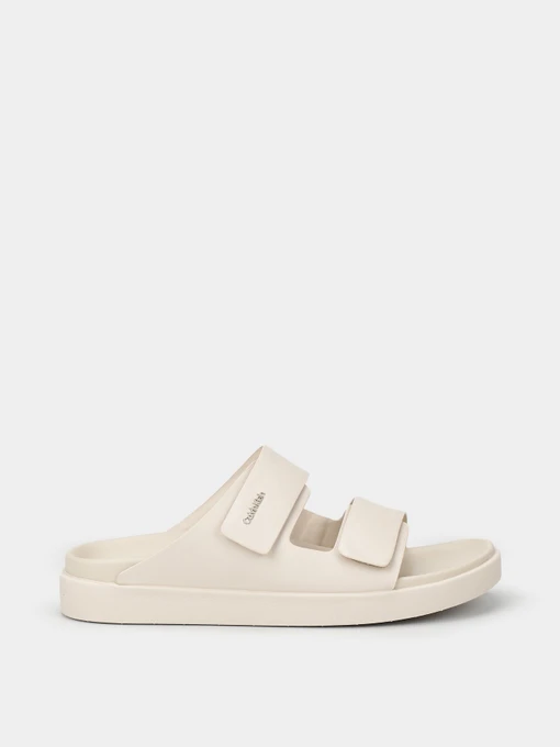 Шлёпанцы Calvin Klein Flat Adj Slide Calvin Mtl Lth модель HW0HW01954-ACE Фото