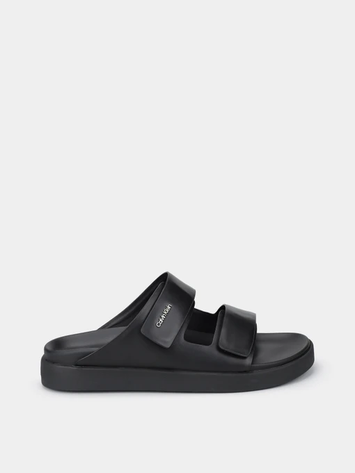 Шлёпанцы Calvin Klein Flat Adj Slide Calvin Mtl Lth модель HW0HW01954-BEH Фото