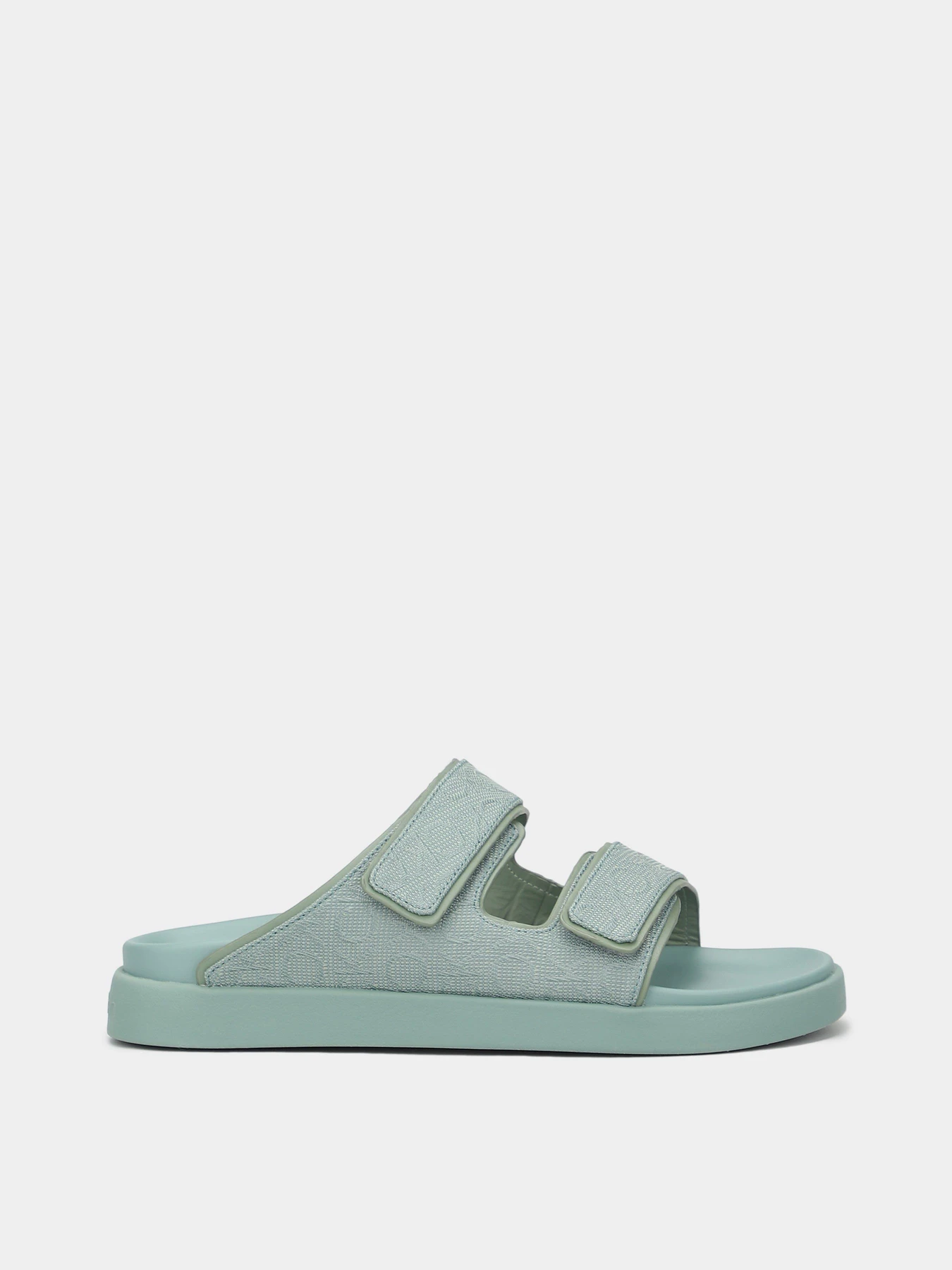 Шлёпанцы Calvin Klein Flat Adj Slide Mono Jacq модель HW0HW01955-MSW Шлёпанцы Calvin Klein Flat Adj Slide Mono Jacq модель HW0HW01955-MSW Фото