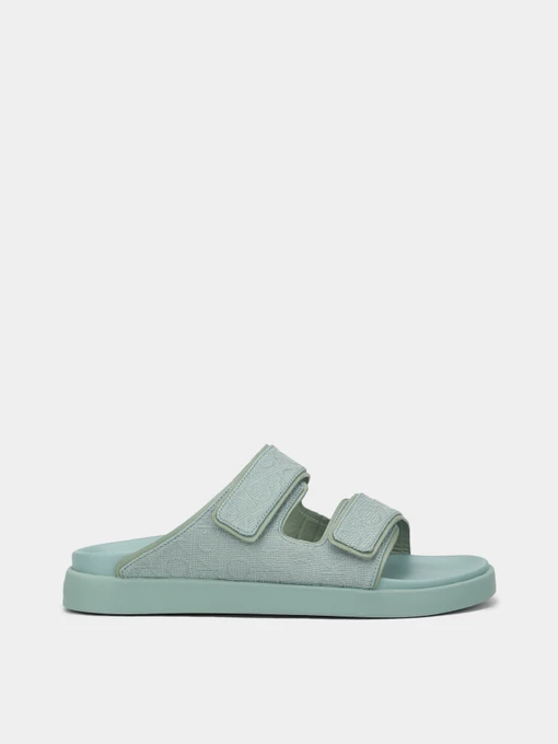 Шльопанці Calvin Klein Flat Adj Slide Mono Jacq модель HW0HW01955-MSW Фото