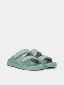Шлёпанцы Calvin Klein Flat Adj Slide Mono Jacq модель HW0HW01955-MSW Фото