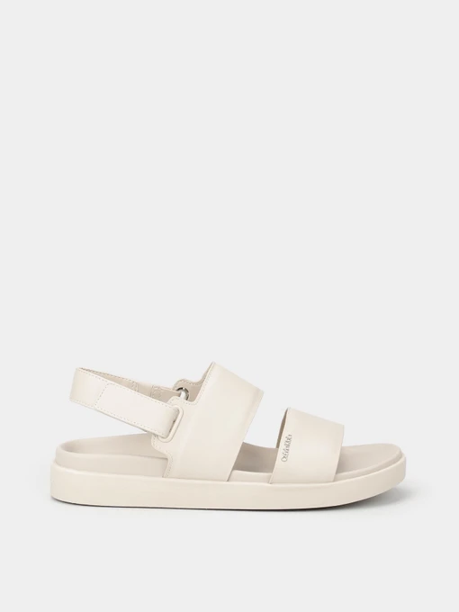 Сандалии Calvin Klein Flat Sandal Calvin Mtl Lth модель HW0HW01984-ACE Фото