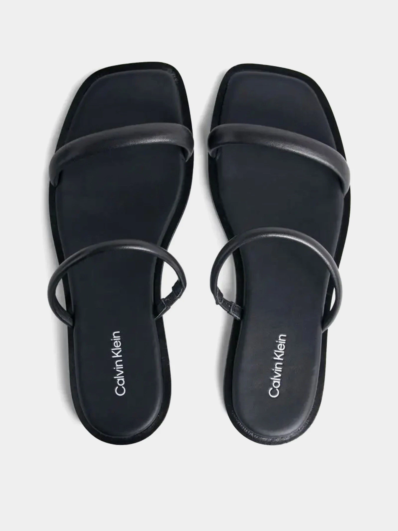 Шльопанці Calvin Klein Flat Slide Lth модель HW0HW02127-BEH Фото
