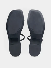 Шльопанці Calvin Klein Flat Slide Lth модель HW0HW02127-BEH Фото
