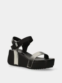 Сандалии Calvin Klein Wedge Block Sandal Metallic Dc модель YW0YW01366-0GN Фото
