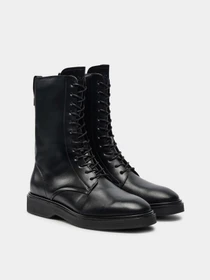 Черевики та чоботи Calvin Klein Flat Mid Lace Up модель HW0HW02181-BEH Фото
