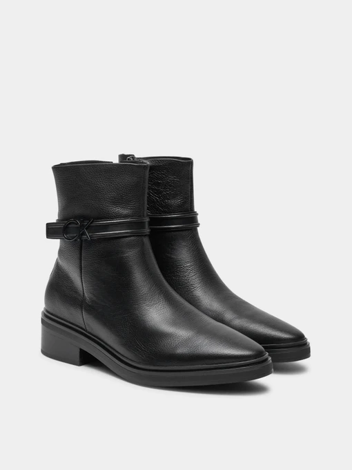 Шкіряні Жіночі Черевики Calvin Klein Heel Ankle Boot 30 фото 3