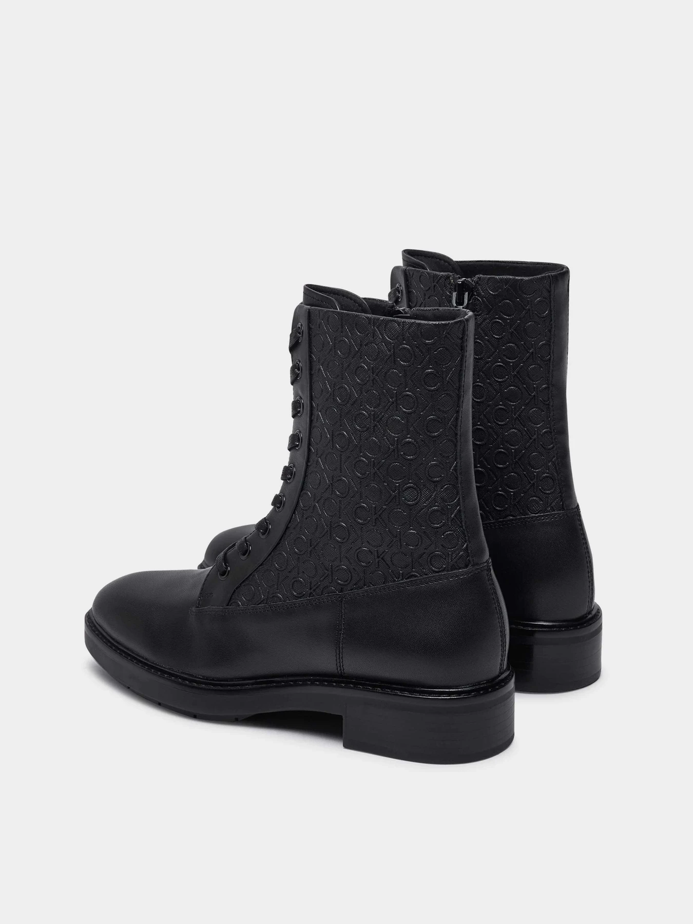 Ботинки и сапоги Calvin Klein Flat Combat Boot Mono Mix модель HW0HW02194-BEH Ботинки и сапоги Calvin Klein Flat Combat Boot Mono Mix модель HW0HW02194-BEH Фото