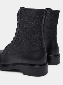 Ботинки и сапоги Calvin Klein Flat Combat Boot Mono Mix модель HW0HW02194-BEH Фото