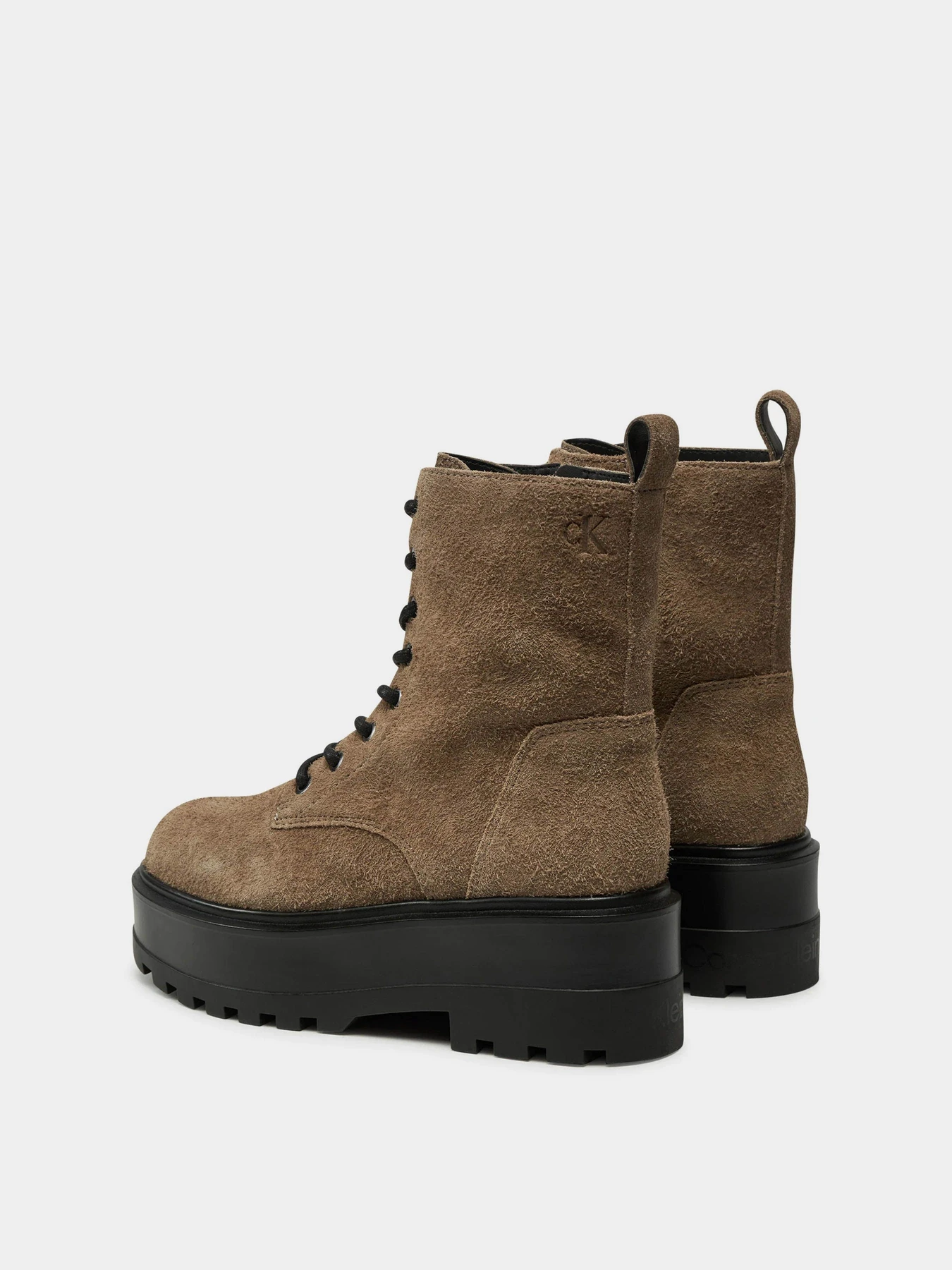 Черевики та чоботи Calvin Klein Flatform Zip Laceup модель YW0YW01554-0HF Черевики та чоботи Calvin Klein Flatform Zip Laceup модель YW0YW01554-0HF Фото