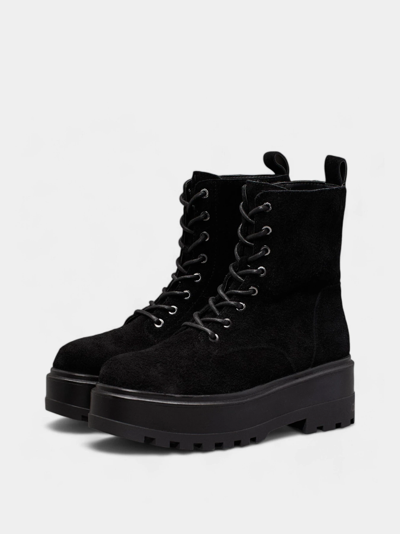 Ботинки и сапоги Calvin Klein Flatform Zip Laceup модель YW0YW01554-0GJ Фото