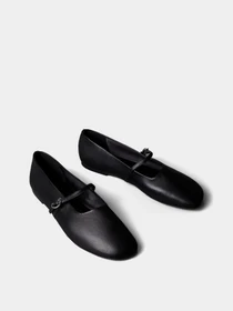 Туфли и лоферы Calvin Klein OBLIQUE BALLERINA MJ LTH HDW модель HW0HW02847-BEH Фото