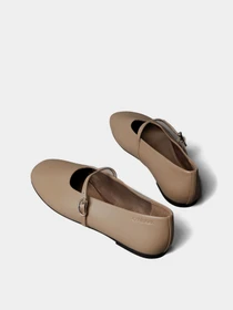 Туфли и лоферы Calvin Klein OBLIQUE BALLERINA MJ LTH HDW модель HW0HW02847-PBO Фото