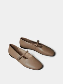 Туфли и лоферы Calvin Klein OBLIQUE BALLERINA MJ LTH HDW модель HW0HW02847-PBO Фото