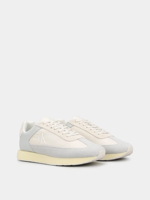 Шкіряні Жіночі Кросівки повсякденні Calvin Klein RETRO RUNNER LACEUP WINGT MIX фото 3