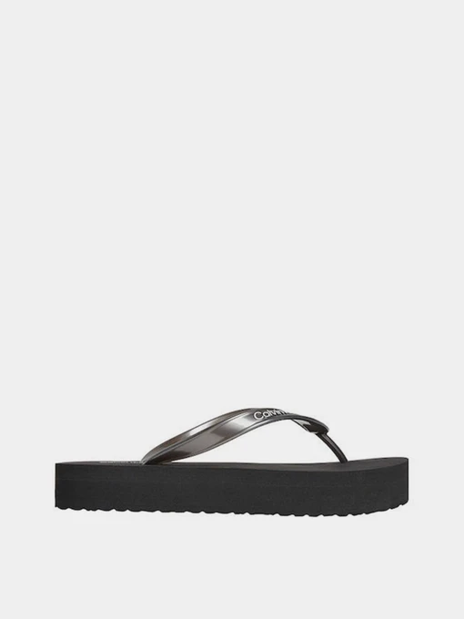 Шлёпанцы Calvin Klein FLATFORM FLIP FLOP MET TPU модель HW0HW03120-0GJ Фото