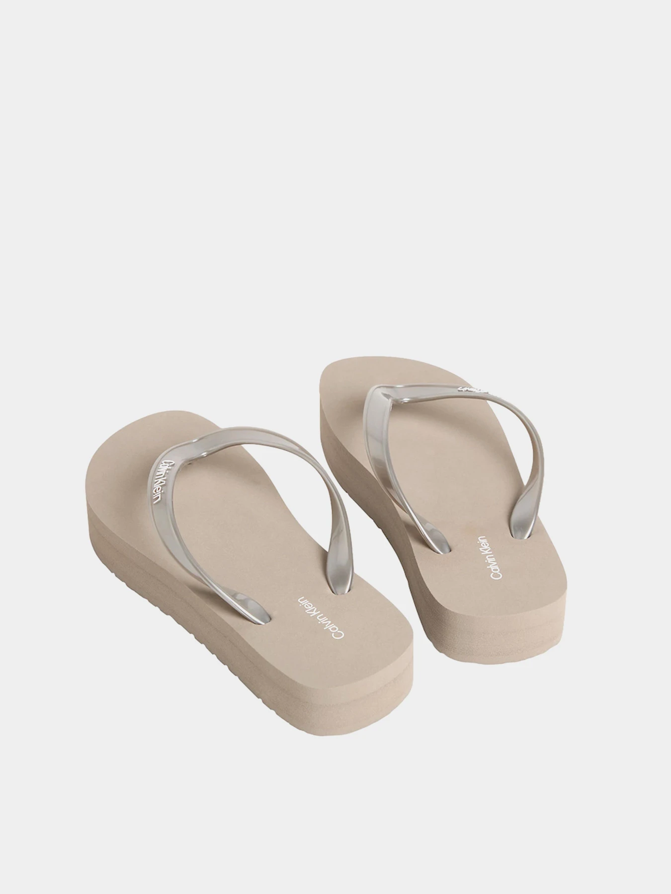 Шлёпанцы Calvin Klein FLATFORM FLIP FLOP MET TPU модель HW0HW03120-PBO Фото