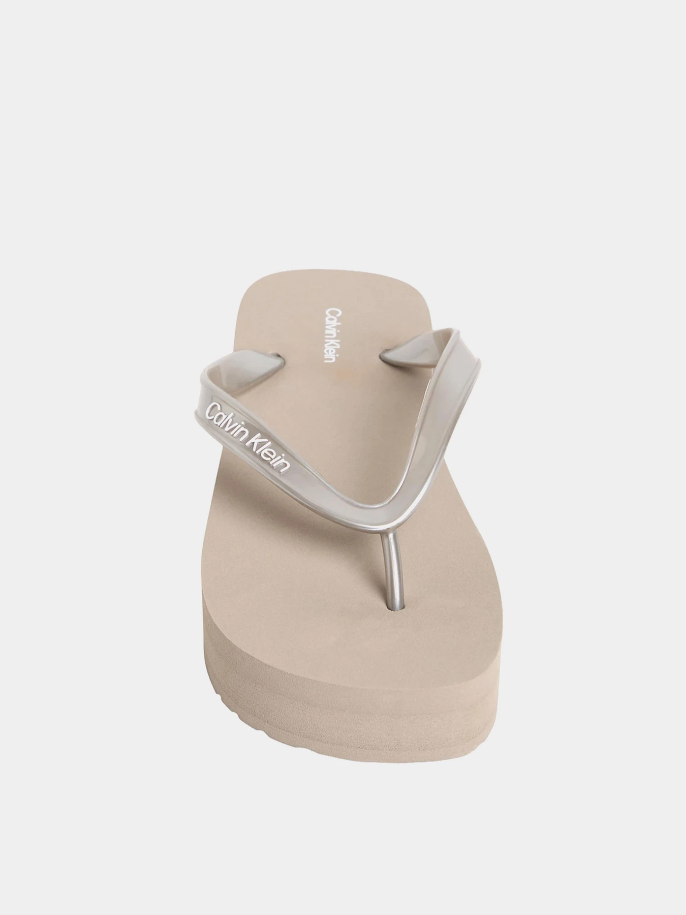 Шлёпанцы Calvin Klein FLATFORM FLIP FLOP MET TPU модель HW0HW03120-PBO Фото