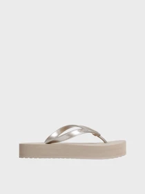 Шлёпанцы Calvin Klein FLATFORM FLIP FLOP MET TPU модель HW0HW03120-PBO Фото