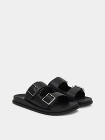 Шлёпанцы Calvin Klein CITY SANDAL BUCKLE LTH модель HW0HW02885-0GJ Фото