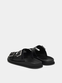 Шлёпанцы Calvin Klein CITY SANDAL BUCKLE LTH модель HW0HW02885-0GJ Фото