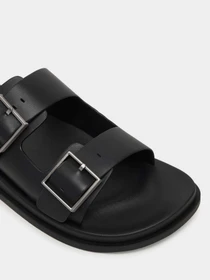 Шлёпанцы Calvin Klein CITY SANDAL BUCKLE LTH модель HW0HW02885-0GJ Фото