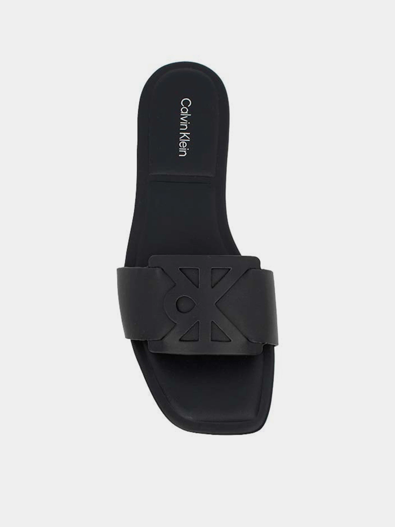 Шлёпанцы Calvin Klein SQUARE FLAT SANDAL EMBLEM модель HW0HW03128-0GJ Фото