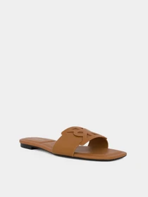 Шлёпанцы Calvin Klein SQUARE FLAT SANDAL EMBLEM модель HW0HW03128-GBQ Фото