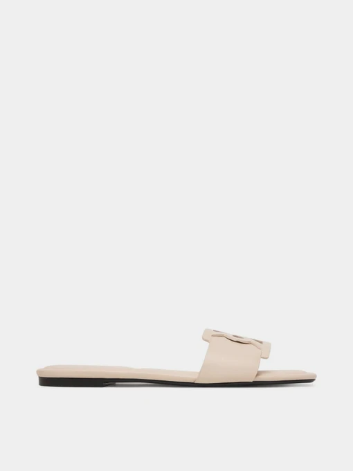 Шлёпанцы Calvin Klein SQUARE FLAT SANDAL EMBLEM модель HW0HW03128-Z01 Фото