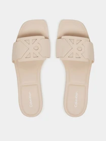 Шльопанці Calvin Klein SQUARE FLAT SANDAL EMBLEM модель HW0HW03128-Z01 Фото