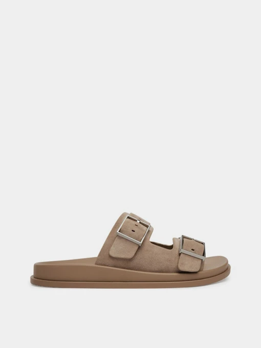 Шлёпанцы Calvin Klein CITY SANDAL BUCKLE SUEDE модель HW0HW03130-PBO Фото