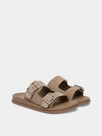 Шльопанці Calvin Klein CITY SANDAL BUCKLE SUEDE модель HW0HW03130-PBO Фото