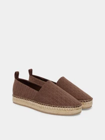 Сліпони та мокасини Calvin Klein OBLIQUE ESPADRILLE AOP модель HW0HW02933-HJO Фото