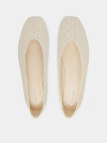 Туфли и лоферы Calvin Klein SQUARE BALLERINA AOP LTH модель HW0HW02936-Z01 Фото
