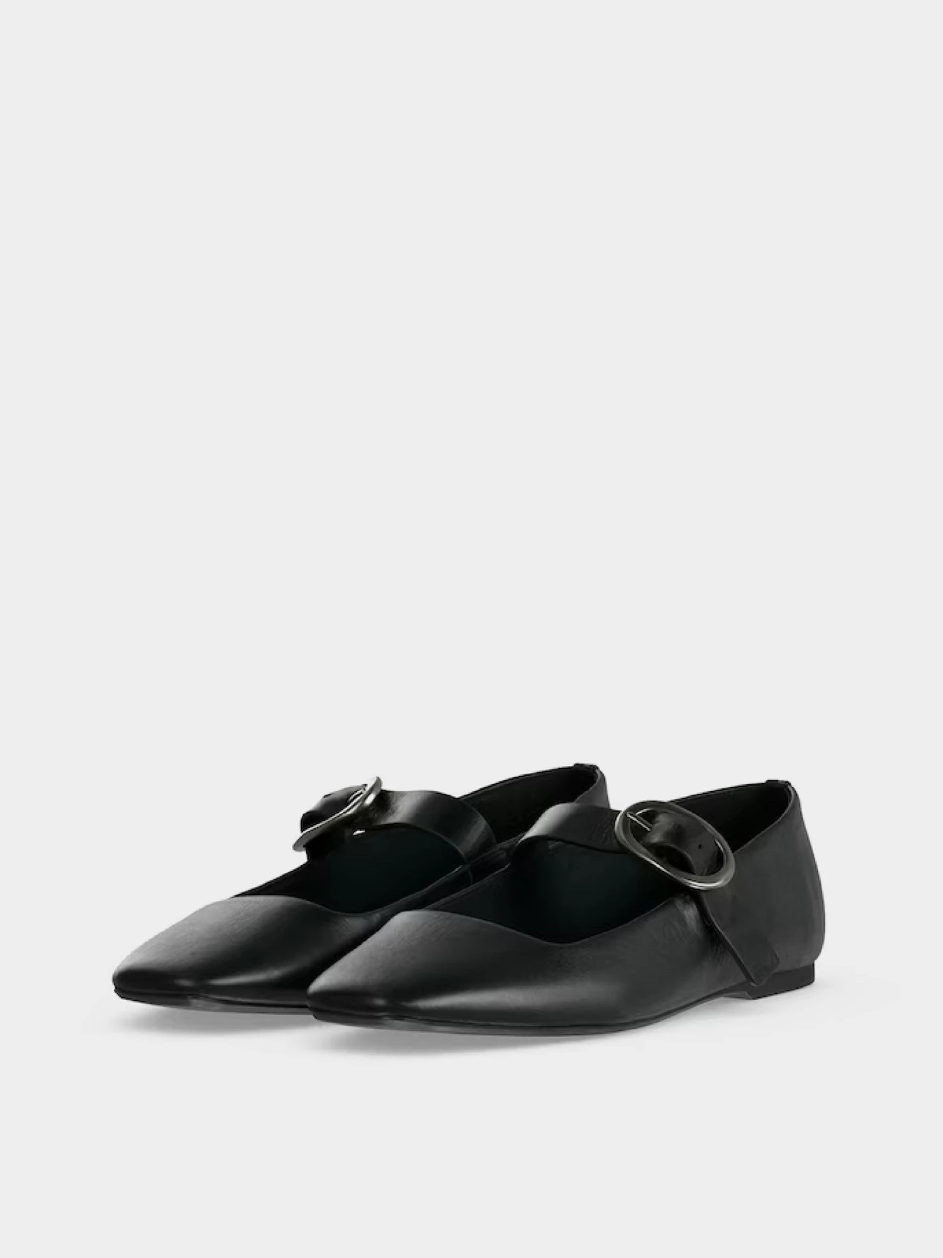 Туфли и лоферы Calvin Klein SQUARED BALLERINA MJ LTH HDW модель HW0HW03037-0GJ Фото