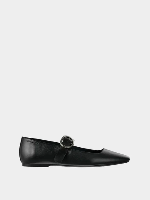 Туфли и лоферы Calvin Klein SQUARED BALLERINA MJ LTH HDW модель HW0HW03037-0GJ Фото
