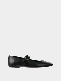 Туфли и лоферы Calvin Klein SQUARED BALLERINA MJ LTH HDW модель HW0HW03037-0GJ Фото