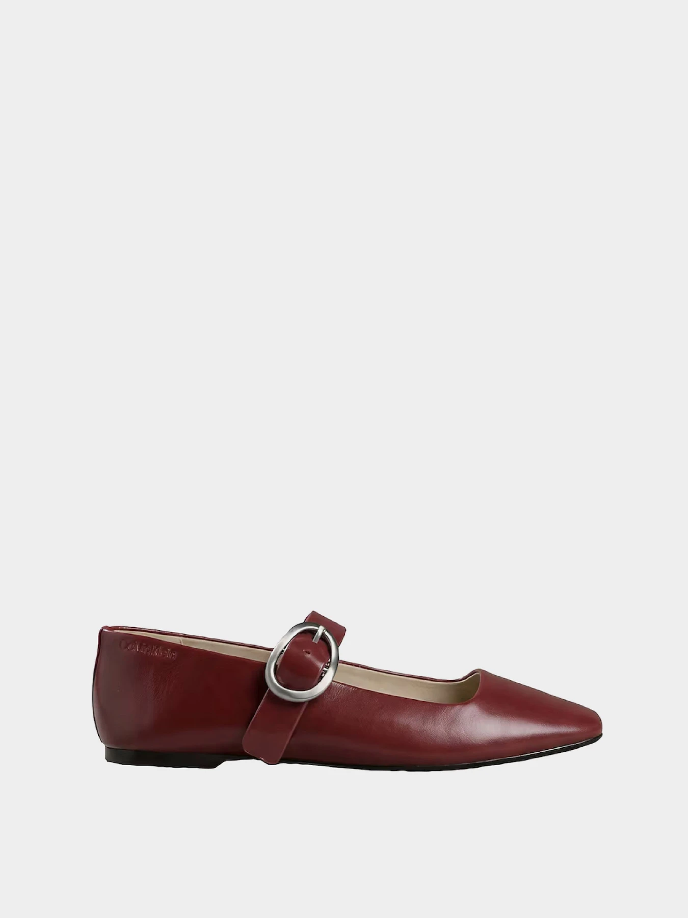 Туфли и лоферы Calvin Klein SQUARED BALLERINA MJ LTH HDW модель HW0HW03037-XB8 Фото