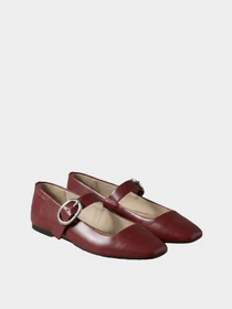 Туфли и лоферы Calvin Klein SQUARED BALLERINA MJ LTH HDW модель HW0HW03037-XB8 Фото