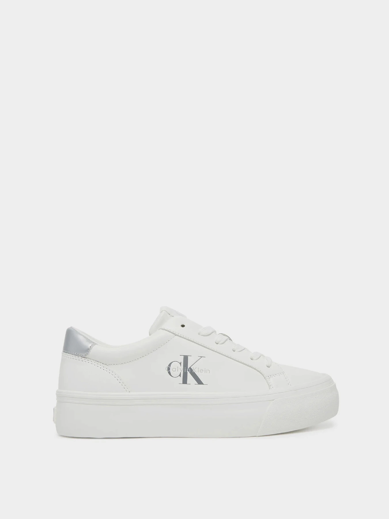 Кеды Calvin Klein VULC FLATF LTH SILVER LOGO TAG модель YW0YW01877-02R Фото